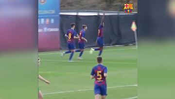 El gol del a?o en La Mas¨ªa del 'ni?o' de la cl¨¢usula de los 100 millones: atenci¨®n a Illaix...