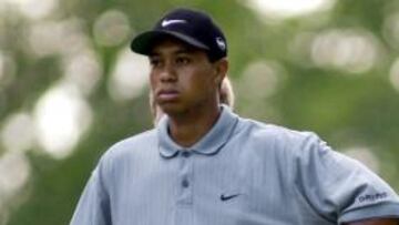 <b>PASADO. </b>Tiger, con un palo de golf, una imagen del pasado.