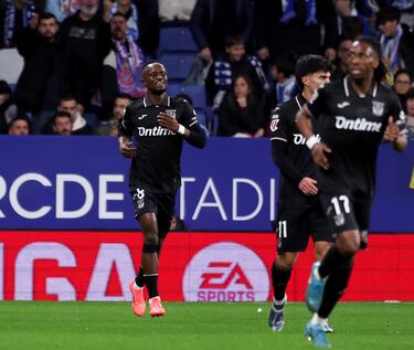 La llegada del centrocampista en segunda línea fue decisiva para sorprender al Espanyol. Su definición, solo ante el portero espanyolista, perfecta.