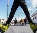 Patinaje en las calles de la Franja de Gaza