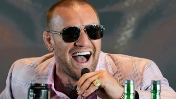 Conor Mcgregor, protagonista de la rueda prensa en el Hotel Hard Rock, presentando la velada de Bare Knuckle Fighting Championship (BKFC) entre Franco Tenaglia y Tony Soto.