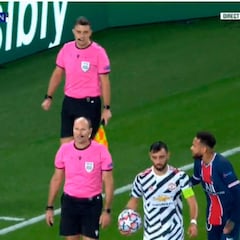 De guion de peli: la escena entre Keylor, Bruno Fernandes, Mateu Lahoz y Martínez Munuera