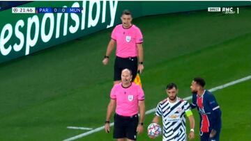 De guion de peli: la escena entre Keylor, Bruno Fernandes, Mateu Lahoz y Martínez Munuera