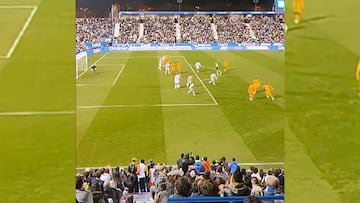 Valverde’s stunning free-kick rocket captured from the stands