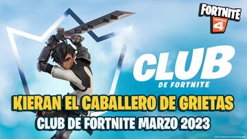 club de fortnite marzo 2023 skin kieran el caballero de grietas