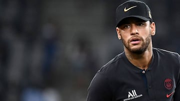 El delantero brasileño del PSG, Neymar Junior.