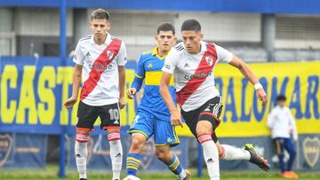 Boca ‘seca’ a Echeverri en el Superclásico de Reservas