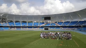 último entrenamiento de América de Cali en el Pascual