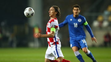 Luka Modric se convirti&oacute; ante Chipre en el jugador que m&aacute;s partidos ha disputado con la selecci&oacute;n croata.