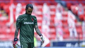 Alfredo Saldivar of Toluca during the game Toluca vs Puebla, corresponding to the 12th round match of the Torneo Guard1anes Clausura 2021 of the Liga BBVA MX, at Nemesio Diez Stadium, on March 21, 2021.
<br><br>
Alfredo Saldivar de Toluca durante el partido Toluca vs Puebla, correspondiente a la Jornada 12 del Torneo Clausura Guard1anes 2021 de la Liga BBVA MX, en el Estadio Nemesio Diez, el 21 de Marzo de 2021.