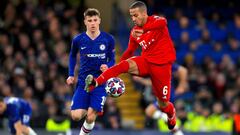 Thiago, en el partido de Champions ante el Chelsea.