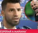 Máxima tensión entre el Kun y Sampaoli tras esta pregunta de un periodista