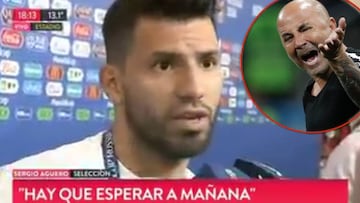 El enojo del 'Kun' Agüero: "Que Sampaoli diga lo que quiera"