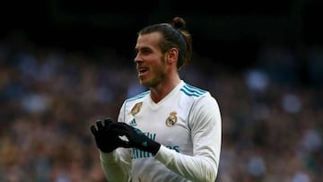 Bale celebrates scoring during Real Madrid's 7-1 win over Deportivo La Coruña on Sunday.