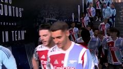 Movistar+ capta la última frase de Rice antes de saltar a calentar: viral en Inglaterra