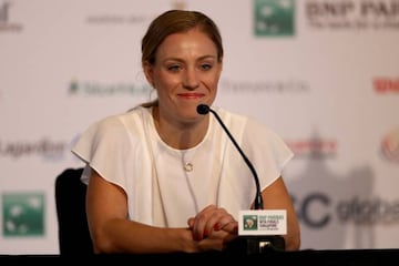 Angelique Kerber durante la rueda de prensa previa al torneo.