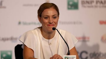 Angelique Kerber durante la rueda de prensa previa al torneo.