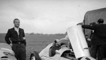 <b>SÍMBOLO ALEMÁN. </b>Paul Pietsch, en el coche número 38 en 1952.