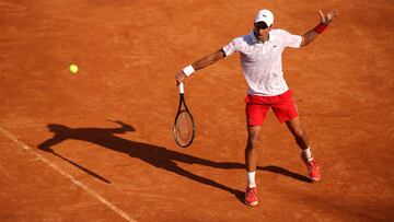 Djokovic, en la Pista Centrale del Foro It&aacute;lico de Roma.