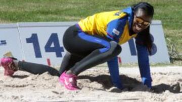 Catherine Ibargüen tiene su marca personal de salto triple en 15,31 m.