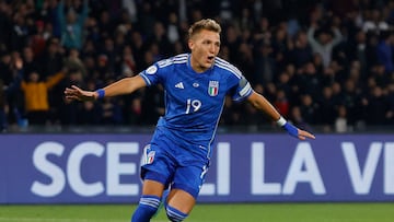 The Argentina-born striker made his mark against England in his first game for the Azzurri.