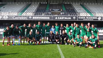 La plantilla del Castell&oacute;n, en Castalia. 