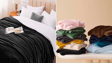 Cálida y suave: así es la manta de franela para sofá más vendida