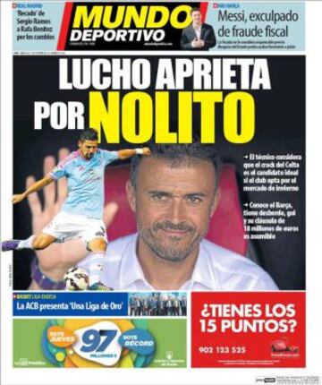 Portadas de la prensa deportiva