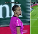El ojo de halcón es ella: acierto arbitral espectacular en el Betis-Real de Guadalupe Porras