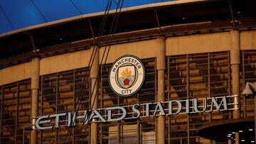 Fachada del Etihad Stadium, del Manchester City.