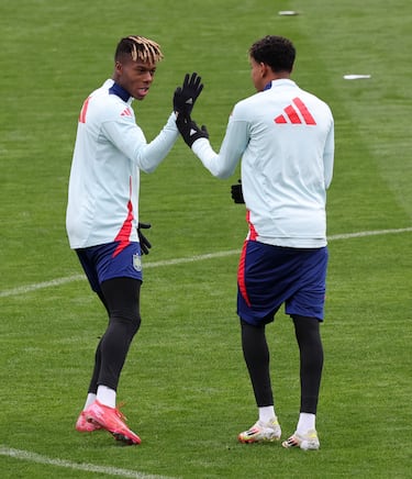 Lamine Yamal y Nico Williams.

