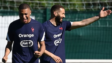 Mbapp&eacute; y Benzema.