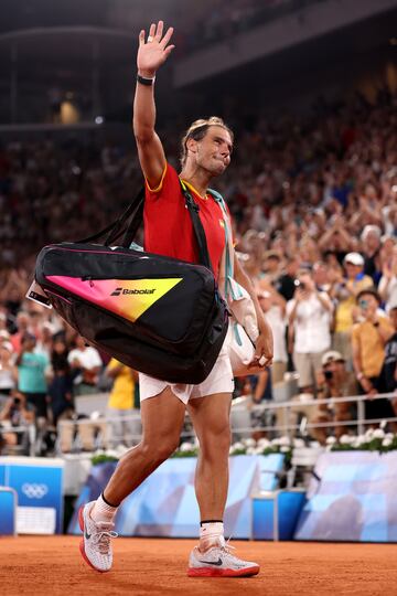 Rafa Nadal se despide de los Juegos Ol¨ªmpicos tras caer en el dobles con Carlos Alcaraz frente a Rajeev Ram y Austin Krajicek.