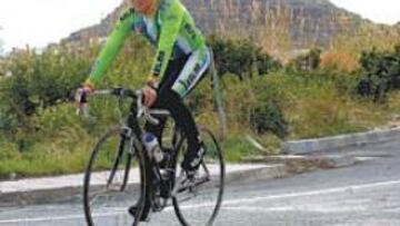 <b>SEGURO.</b> "Armstrong no buscará la general. Mi rival en Murcia es Domínguez", ha dicho el ciclista.
