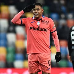 Luis Muriel, figura: Doblete en victoria de Atalanta ante Udinese