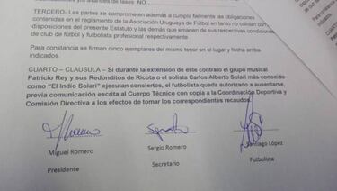 La cláusula insólita que firmó un jugador uruguayo con su club