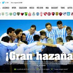 La prensa argentina aplaude el triunfo ante Gran Bretaña