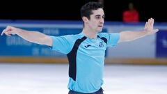 Javi Fern&aacute;ndez, durante un entrenamiento en Par&iacute;s.