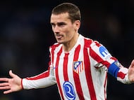 Antoine Griezmann celebra su anotación en el Deportivo La Coruña vs Atlético de Madrid dentro de la Copa del Rey. (Quality Sport Images/Getty Images)