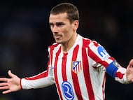 Antoine Griezmann celebra su anotación en el Deportivo La Coruña vs Atlético de Madrid dentro de la Copa del Rey. (Quality Sport Images/Getty Images)