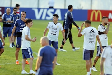 Entrenamiento de Argentina pensando en Croacia