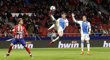 Mantovovani, en un partido ante el Atltico de Madrid en el Metropolitano. 