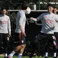 Pretemporada de River con Jorge Carrascal y Flabian Londoño