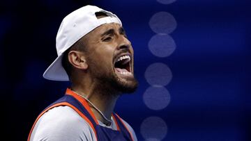 El tenista australiano Nick Kyrgios, durante un partido en las pasadas Nitto ATP Finals.