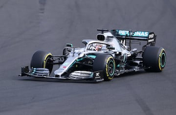 Lewis Hamilton durante la carrera. 
