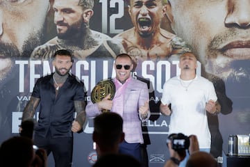 Conor Mcgregor, protagonista de la rueda prensa en el Hotel Hard Rock, presentando la velada de Bare Knuckle Fighting Championship (BKFC) entre Franco Tenaglia y Tony Soto.