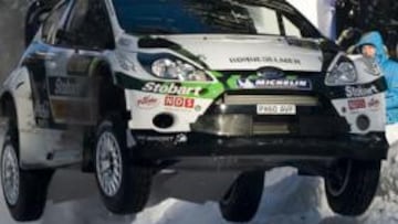 <b>INESPERADO. </b>El noruego Ostberg es el líder del Rally de Suecia.