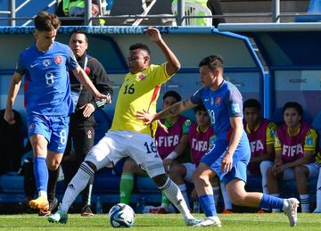 Imágenes del partido entre Colombia y Eslovaquia por los octavos de final del Mundial Sub 20 en el estadio San Juan del Bicentenario.