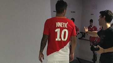 Jovetic con el Mónaco.