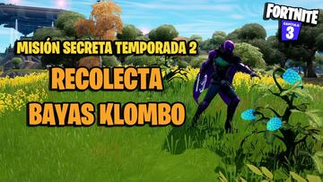 Misión secreta de Fortnite: ¿dónde encontrar Bayas Klombo?